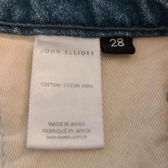 John Elliott Slim Fit Tapered Leg Jeans -Made in Japan Size 28 - Picture 6 of 6